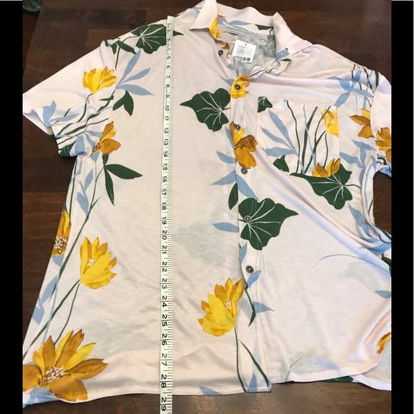 Urban outfitters pink rose soft Hawaiian shirt L perfect summer shirt NWT - Picture 7 of 9